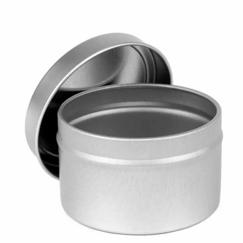 Deep Round Metal Containers (Pack of 4)