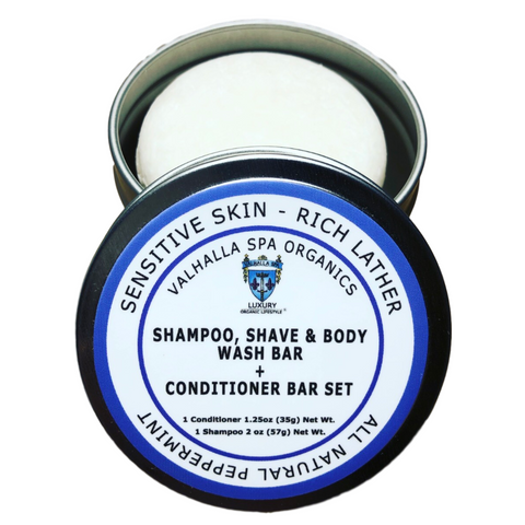 Shampoo, Shave & Body Wash + Conditioner Bar Set